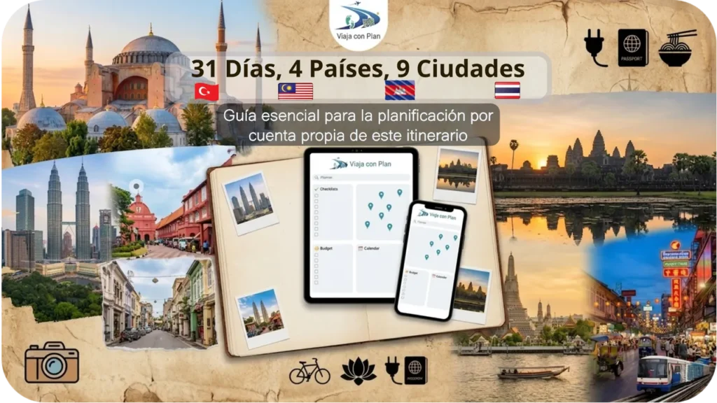 Viaje de 31 Días por Turquía, Malasia, Camboya y Tailandia: Planificación, Rutas y Gasto